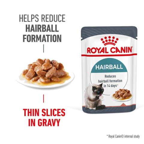 ROYAL CANIN HAIRBALL CARE Katzennahrung trocken gegen Haarballenbildung Gravy 12x85g