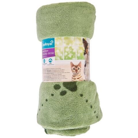 ZooRoyal Haustier Kuscheldecke olivgrün