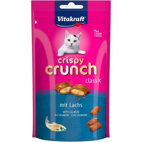 Vitakraft Katzensnack Crispy Crunch mit Lachs 8x60g