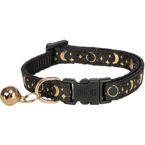 Trixie Katzenhalsband schwarz mit Mond & Sternen