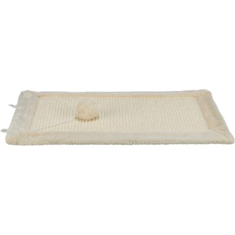 Trixie Kratzmatte mit Plüschrand natur braun 55 x 35 x 6 cm