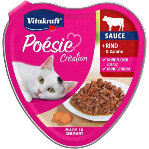 Vitakraft Poésie Création mit Rind & Karotte 15x85g