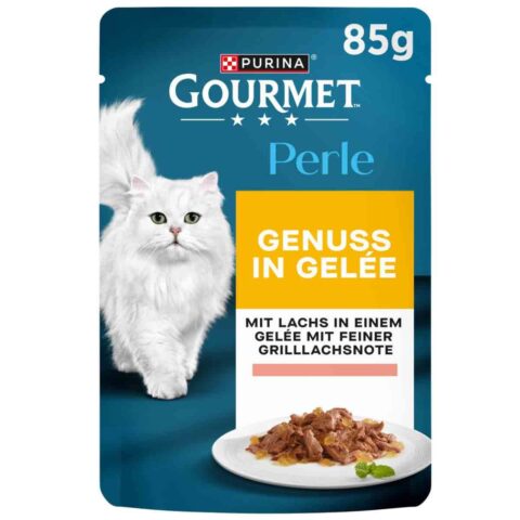 GOURMET Perle Genuss in Gelee mit Lachs 26x85g
