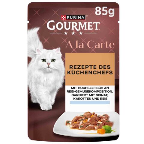 GOURMET A la Carte Hochseefisch, Reis & Gemüse 26x85g