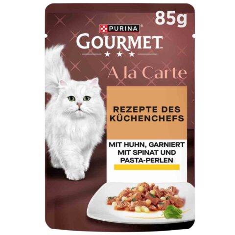 GOURMET A la Carte mit Huhn, Spinat und Pasta-Perlen 26x85g