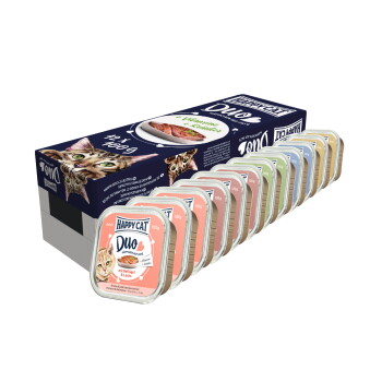 Happy Cat Minkas Duo Paté Mischtray 12x100g