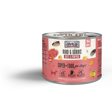 MAC’s Dog Rind und Kürbis 6x200g