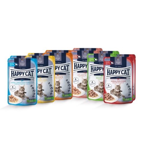 Happy Cat Pouches Mischtray 1 24x85g