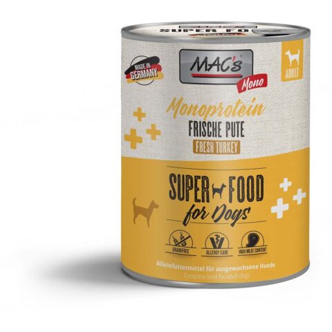 MAC’s DOG Monoprotein Frische Pute 12x800g