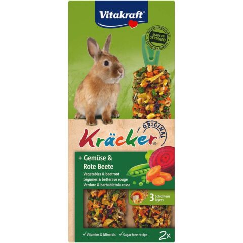Vitakraft Zwergkaninchen Kräcker mit Gemüse & Rote Beete 1 Stück