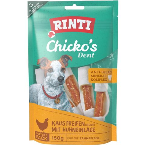 RINTI Chicko’s Dent Kaustreifen Huhn MEDIUM 3×150 g