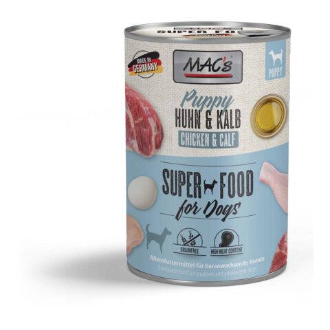 MAC’s Dog Puppy Huhn und Kalb 12x400g