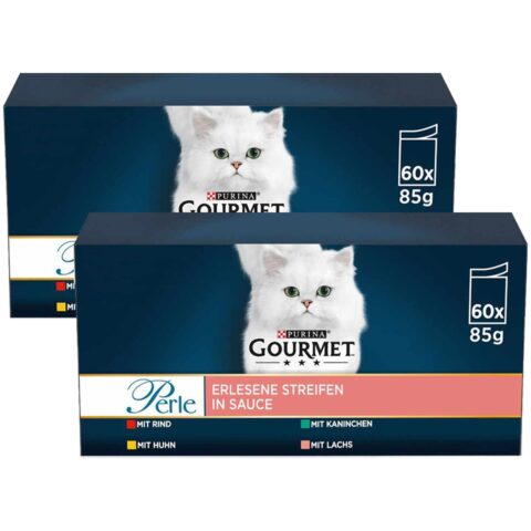GOURMET Perle Erlesene Streifen in Sauce Mixpaket 60x85g