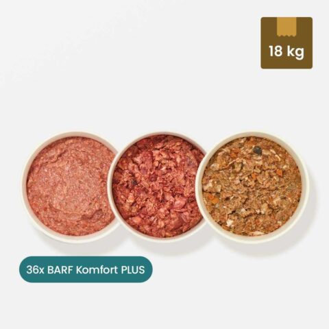 BARF Komfort PLUS Menü, 18 kg BARF Komfort PLUS Menü, 36 x 500 g