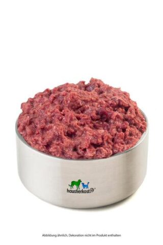 Huhn komplett extra (500g) | haustierkost | BARF-Komplettmix mit Fleisch, Innereien & Knochen | Für Hunde & Katzen | Ausgewogen, roh & tiefgefroren
