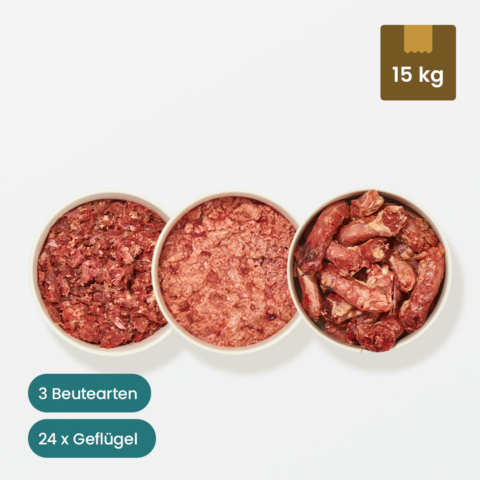 Geflügel Paket Hund (Inhalt 15 kg) 15 kg