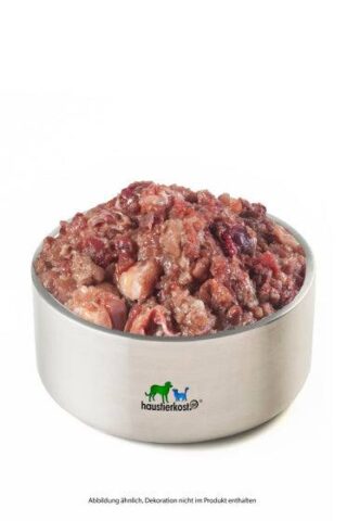 Kaninchen-Mix (1kg) | haustierkost | Fleischiger Mix mit Knochen & Innereien | Gewolft & tiefgefroren | Ohne synthetische Zusatzstoffe