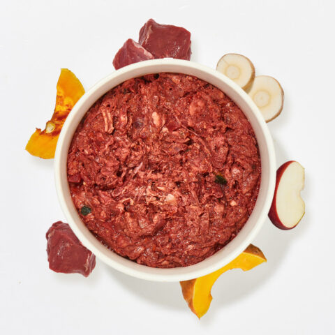 BARF Komfort PLUS Wild mit Kürbis (500g) | haustierkost.de | Rohes Fertigmenü für Hunde | Hochwertiges Wildfleisch & Gemüse | Ohne künstliche Zusätze