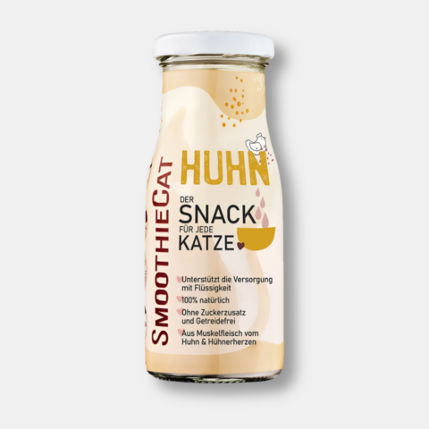 SmoothieCat Huhn (125ml) | haustierkost.de | Flüssiger Hühnchen-Snack für Katzen | Hochwertig, naturbelassen & ohne Getreide