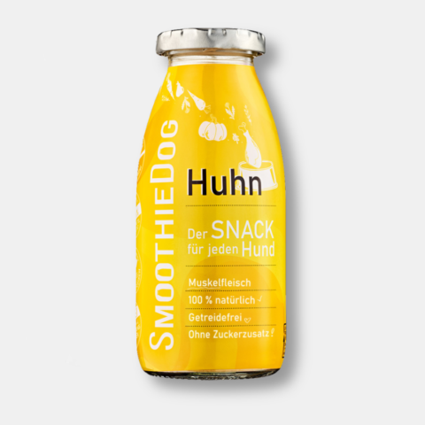 SmoothieDog Huhn (250ml) | haustierkost.de | Trinksnack für Hunde mit Huhn & Brühe | Getreidefrei & lecker | Ideal für BARF