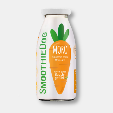 SmoothieDog Morosche Karottensuppe (250ml) | haustierkost.de | Schonkost-Smoothie mit Möhren & Brühe | Unterstützt Darmflora & Verdauung
