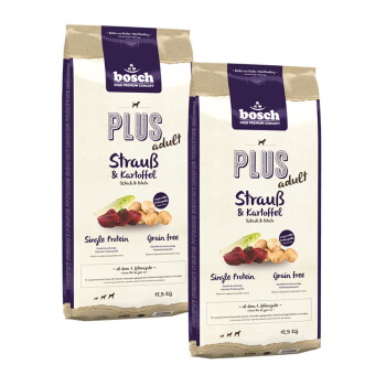 bosch Plus Strauß & Kartoffel 2×12,5 kg