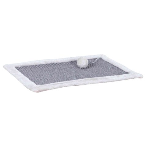Trixie Kratzmatte mit Plüschrand grau 55×35 cm