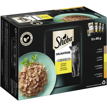 Sheba Delikatesse in Gelee Geflügel Variation 12x85g