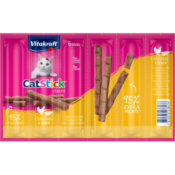 Vitakraft Cat-Stick 60x6g Geflügel und Leber