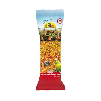 JR Farm BIRDY’s Wellensittich 160 g Honig, Austernschale, Karotte