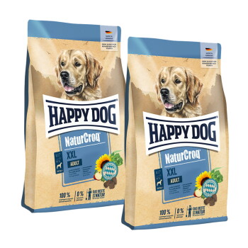 HAPPY DOG NaturCroq Trockenfutter Hund Adult, XXL 2×15 kg