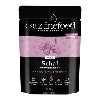Catz finefood Nassfutter Katze Pure Adult Schaf 16×85 g