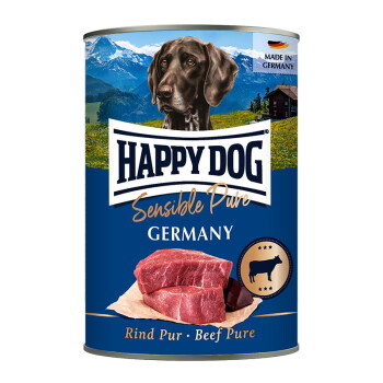 HAPPY DOG Sensible Pure Nassfutter Hund Adult 6×400 g Rind