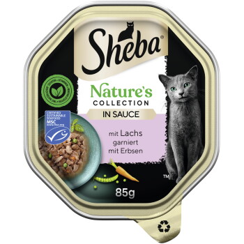 Sheba Nature´s Collection 22 x 85g in Sauce Lachs mit Erbsen