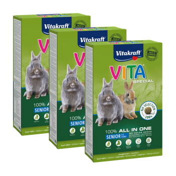 Vitakraft Vita Special Senior Zwergkaninchen 3×600 g