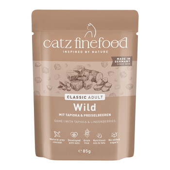 Catz finefood Nassfutter Katze Classic Adult No. 9 Wild 8×85 g