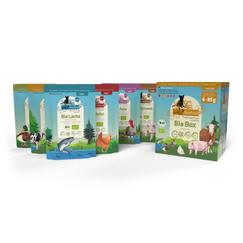 Catz finefood Nassfutter Katze Bio Adult Multipack 6×85 g