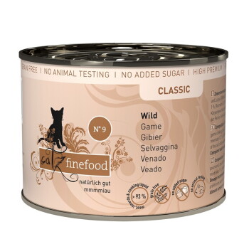 Catz finefood Nassfutter Katze Classic Adult No. 9 Wild 6×200 g