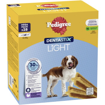 Pedigree DentaStix Light für mittelgroße Hunde 4×7 Stück