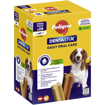 Pedigree DentaStix für mittelgroße Hunde 28 Stück (4×7)