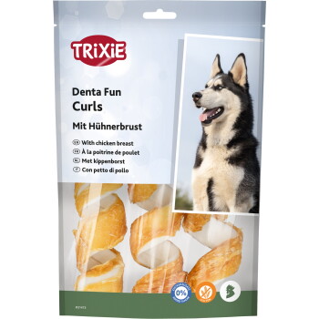 Trixie Denta Fun Chicken Chewing Curls 3 Stück