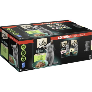 Sheba Multipack Kitten in Sauce Feine Vielfalt 40x85g