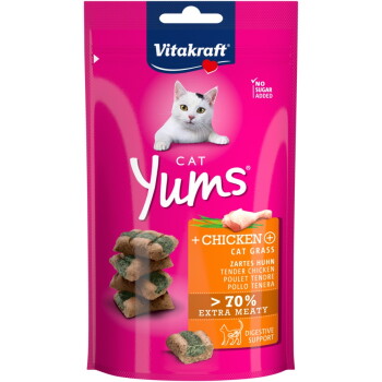 Vitakraft Cat Yums Huhn und Katzengras 9×40 g