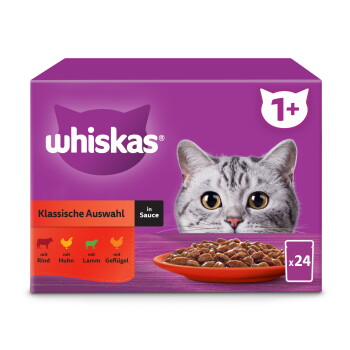 Whiskas Multipack 1+ Klassische Auswahl in Sauce 24×85 g