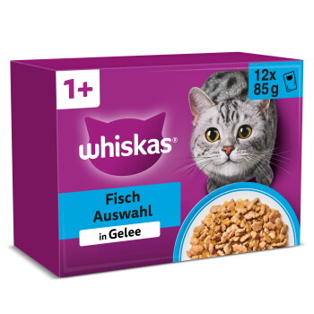 Whiskas Multipack 1+ Fisch Auswahl Gelee 12x85g