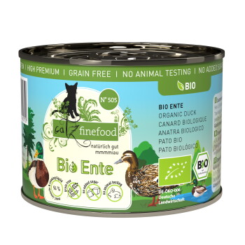 Catz finefood Nassfutter Katze Bio Adult No. 505 Ente 6×200 g