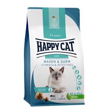 HAPPY CAT Care Trockenfutter Katze Adult, Magen & Darm 4 kg