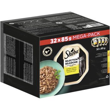 Sheba Mega Pack Geflügel Variation in Sauce 32x85g