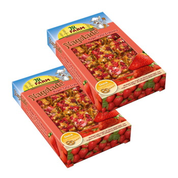 JR Farm Nagolade Nager-Tafel Erdbeere 2×125 g