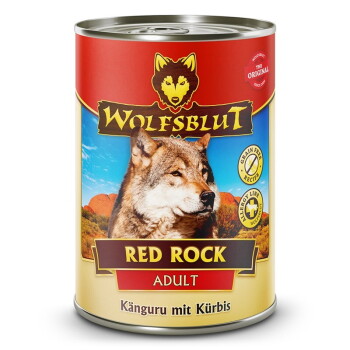 WOLFSBLUT Adult Red Rock – Känguru mit Kürbis – 6x395g
